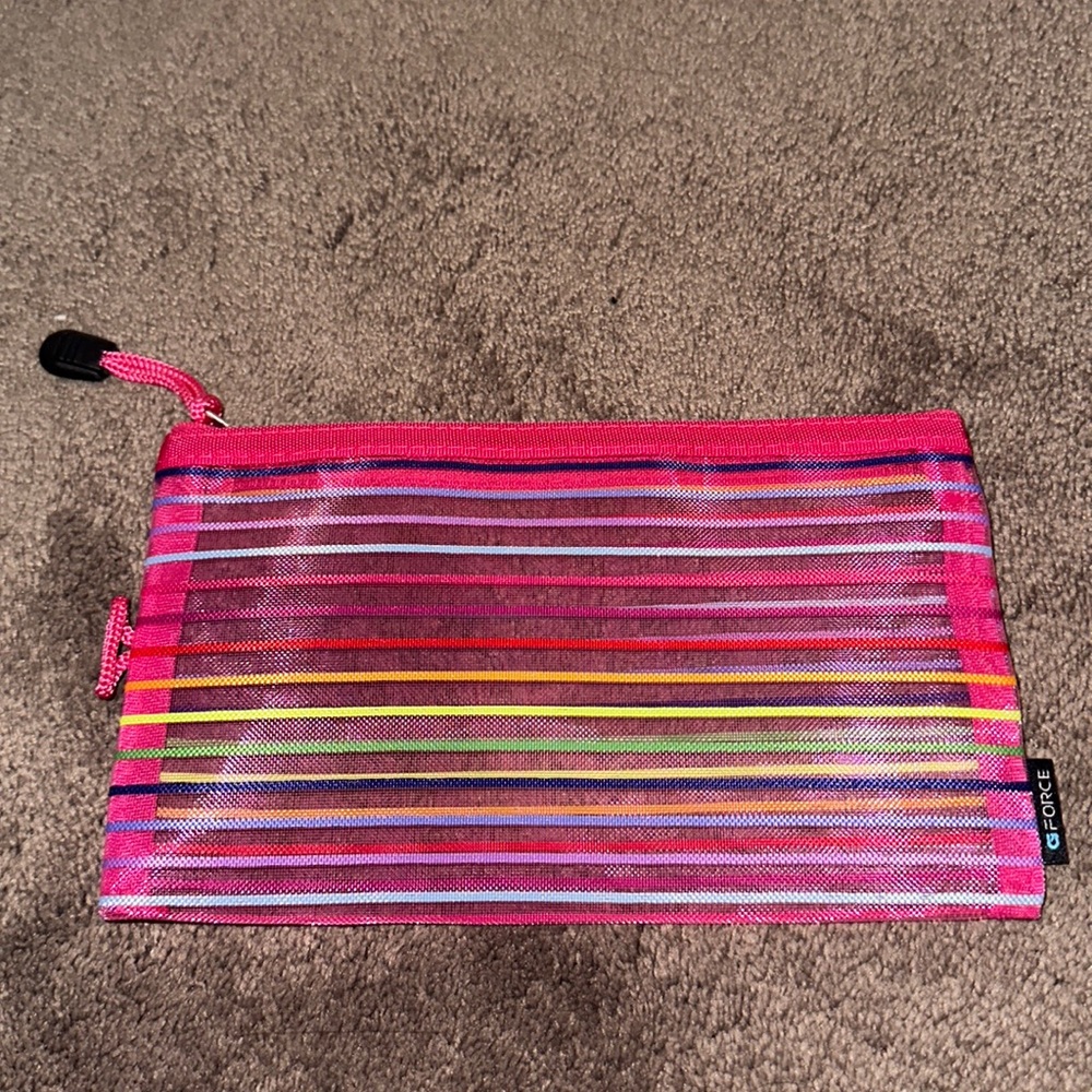 never used rainbow see-through pouch